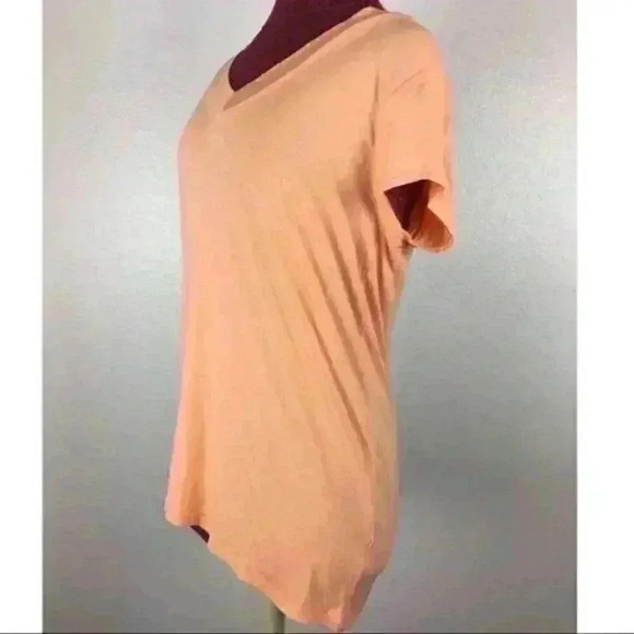 Merona Womens Top Orange Size Medium V Neck - Picture 7 of 9